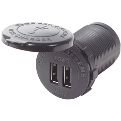 Blue Sea Systems 12/24V Dual USB 4.8A Chargers - Socket Mount
